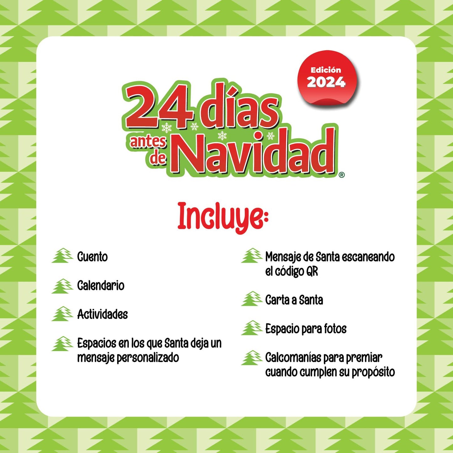 Libro 24 dias antes de Navidad Edicion 2024