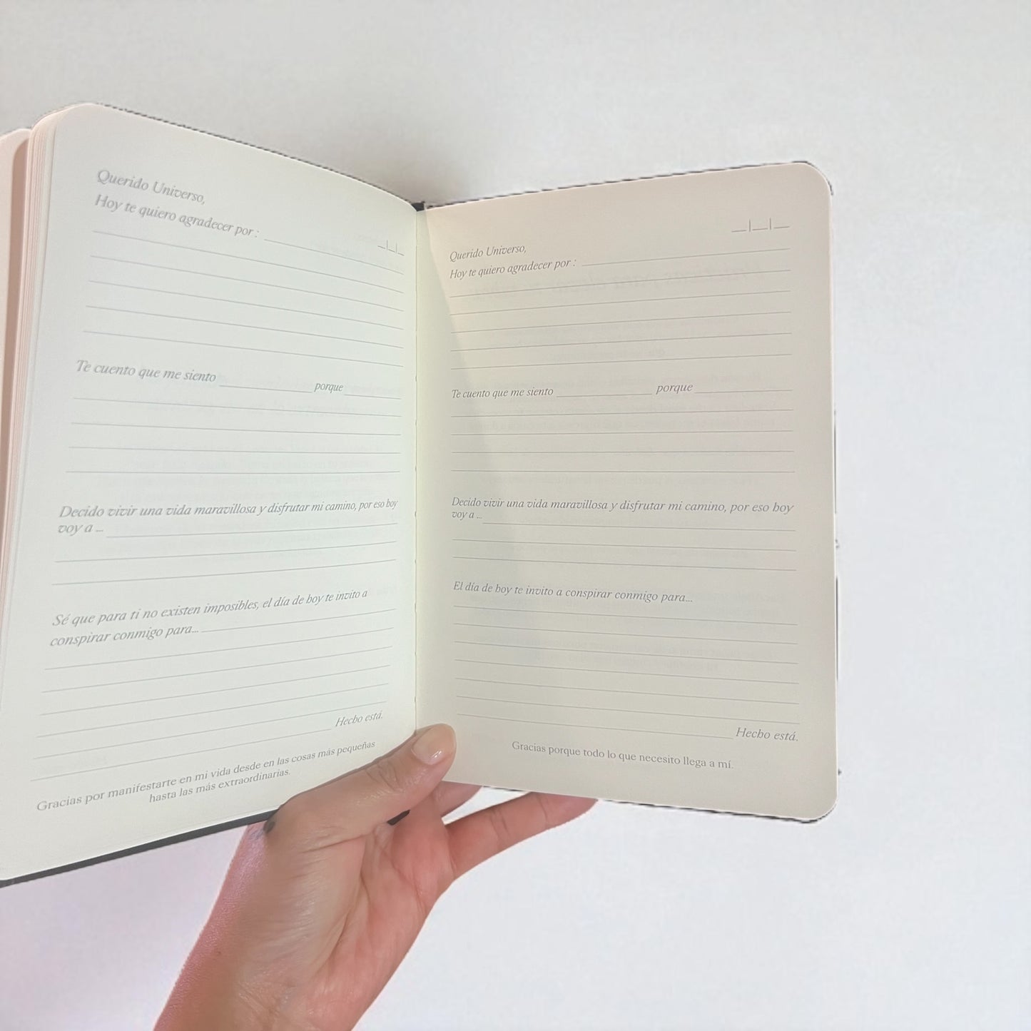 Diario de gratitud y manifestación Cartas al Universo