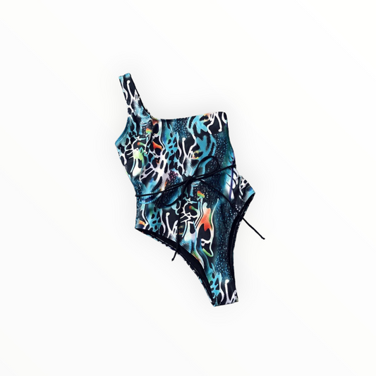 Traje de baño completo para dama una manga