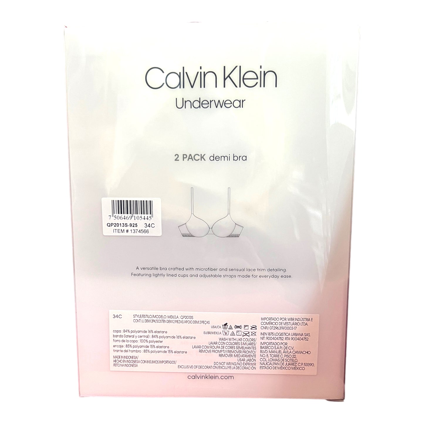 Brasier para dama Calvin Klein