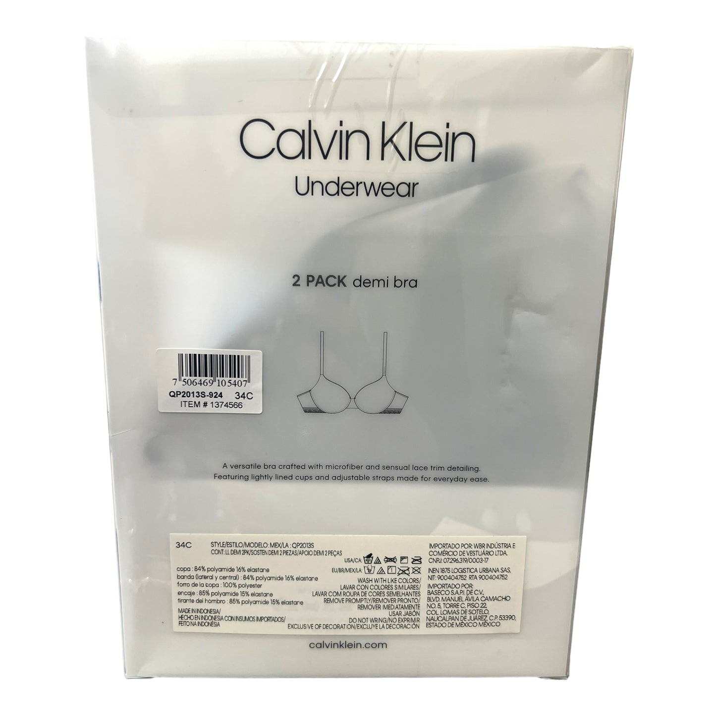Brasier para dama Calvin Klein
