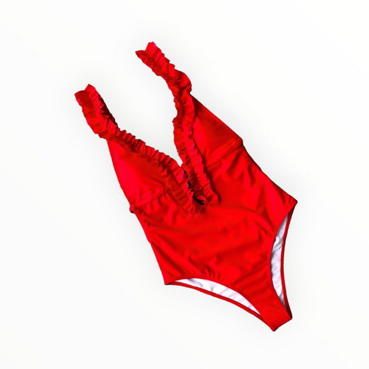 Traje de baño completo para dama olanes