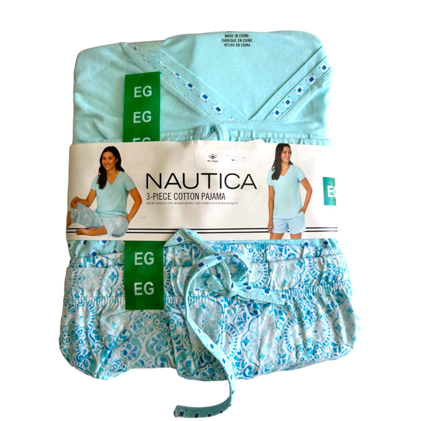 Set de 3 piezas pijama para dama Nautica