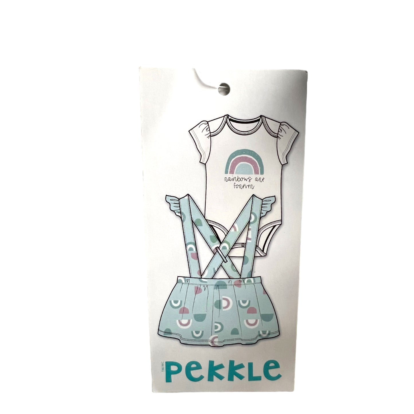Conjunto de 2 piezas de Pañalero y Falda Pekkle