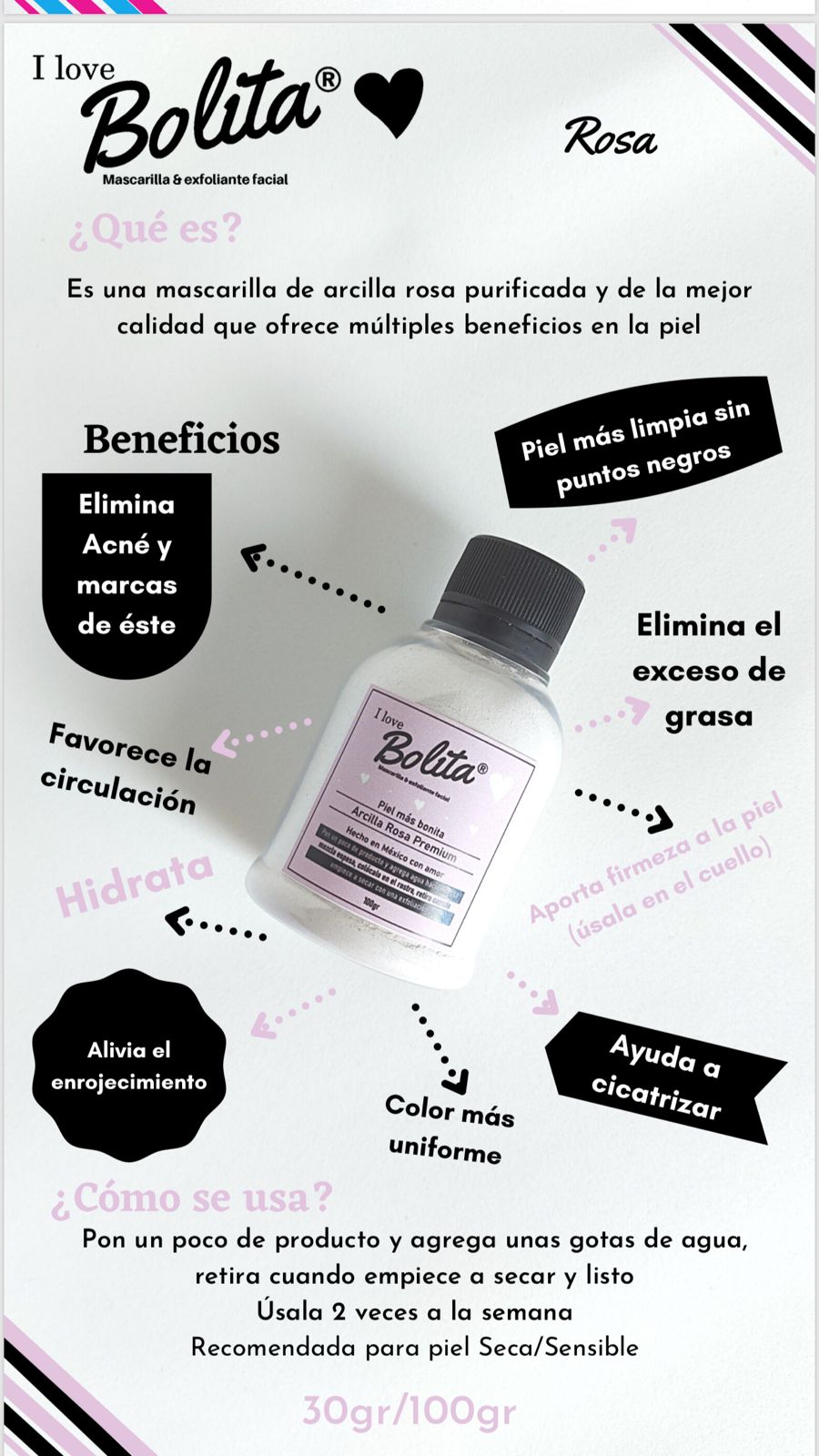 Mascarilla de Arcilla Rosa