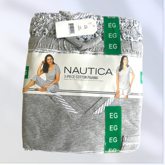 Set de 3 piezas pijama para dama Nautica