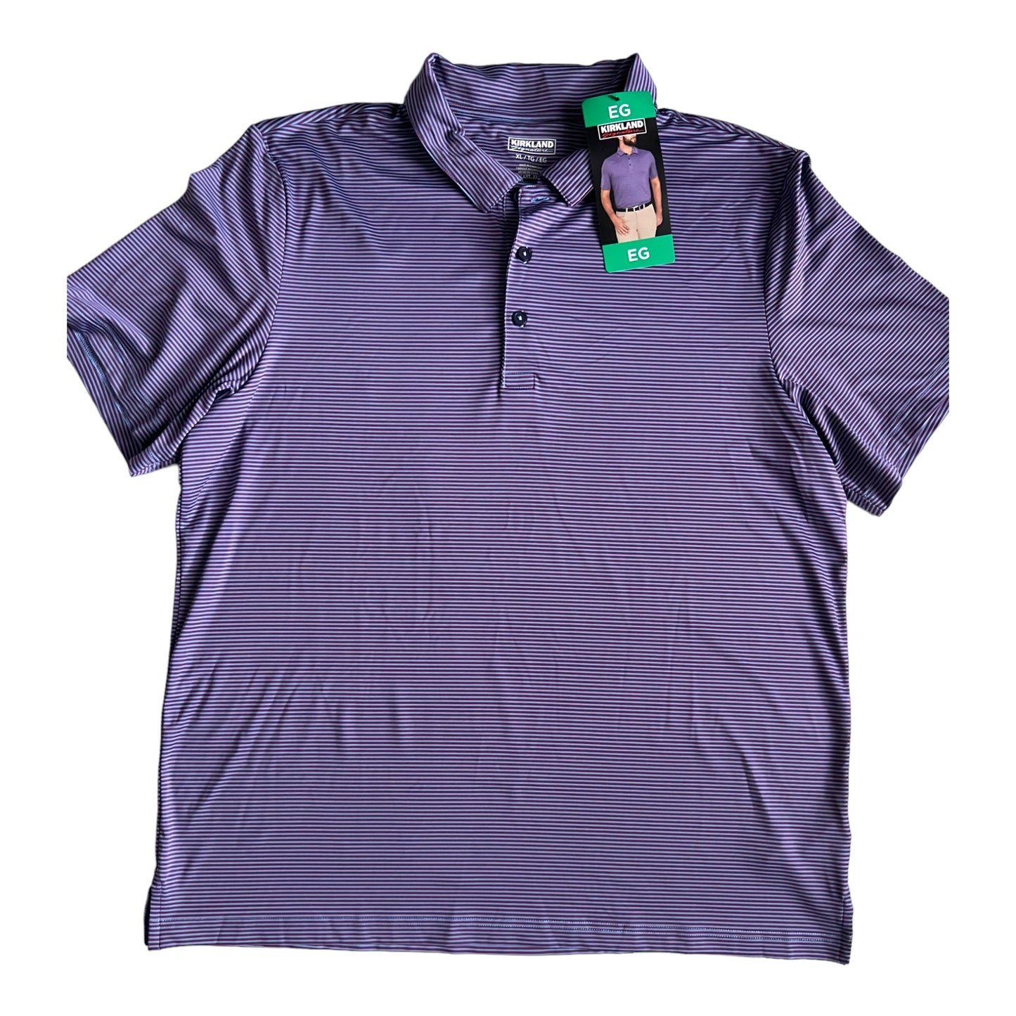 Playera tipo polo manga corta Kirkland