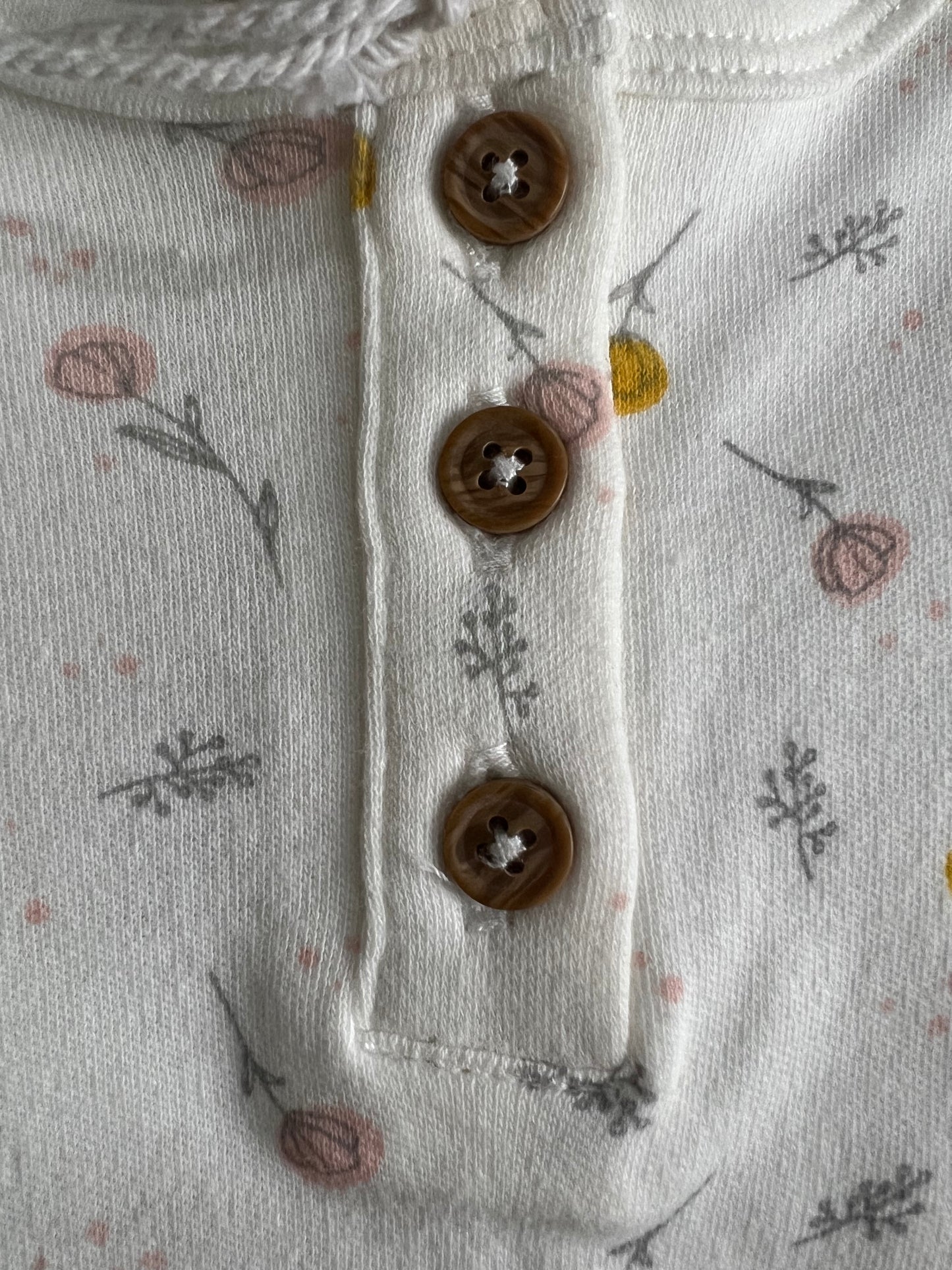 Conjunto de 2 piezas de Pañalero y pants niña Rabbit Bear Organic Cotton