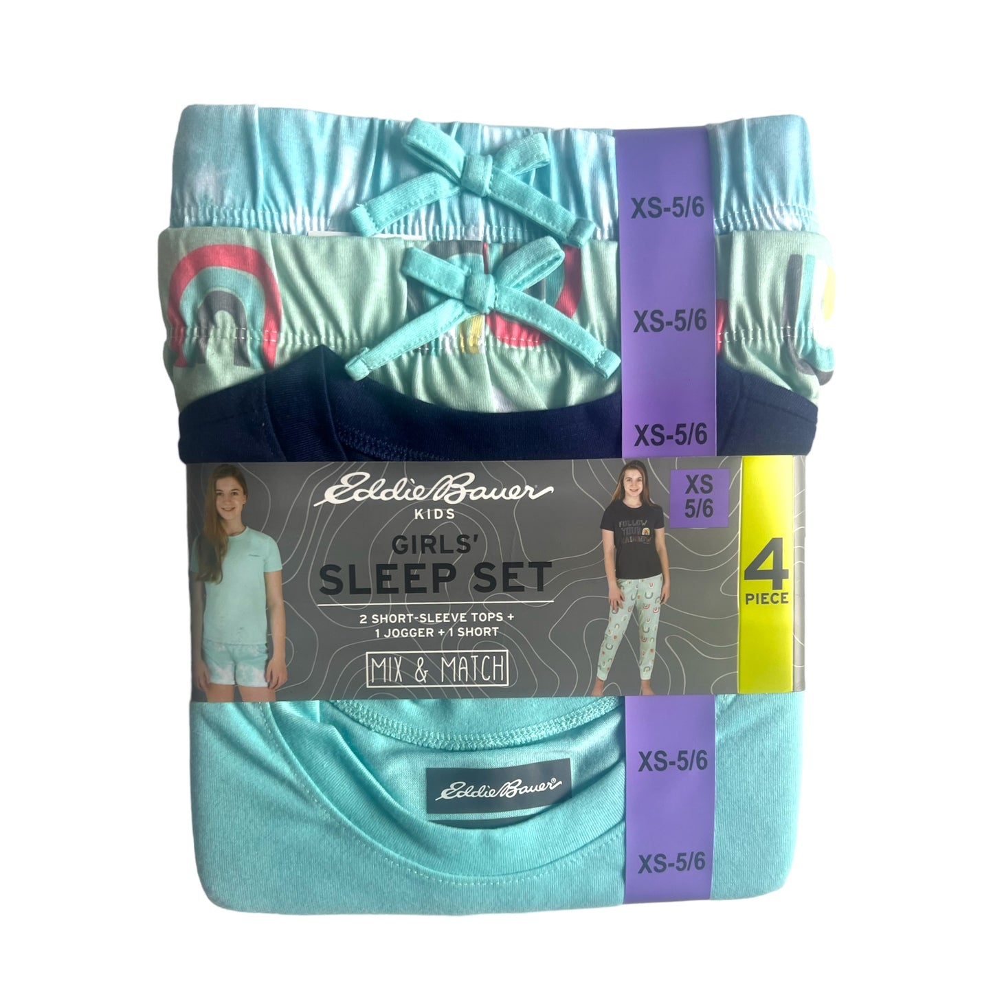 Set de 4 piezas Pijama de niña