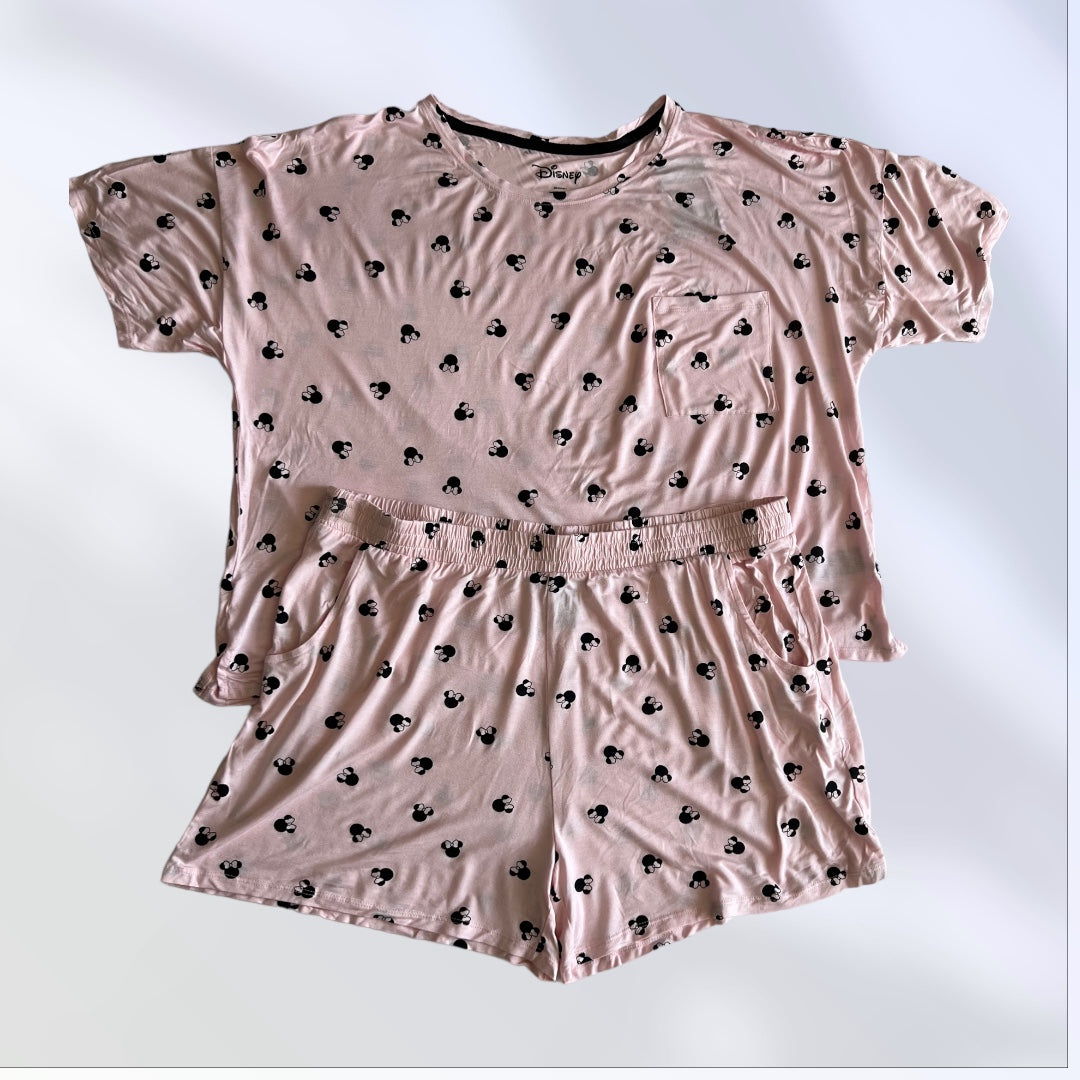 Set de pijama para dama short y blusa Minnie