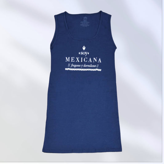 Camisón para mujer  - Soy mexicana fregona y dormilona-