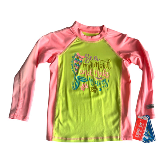 Playera con proteccion solar UPF 50+ para niña manga larga
