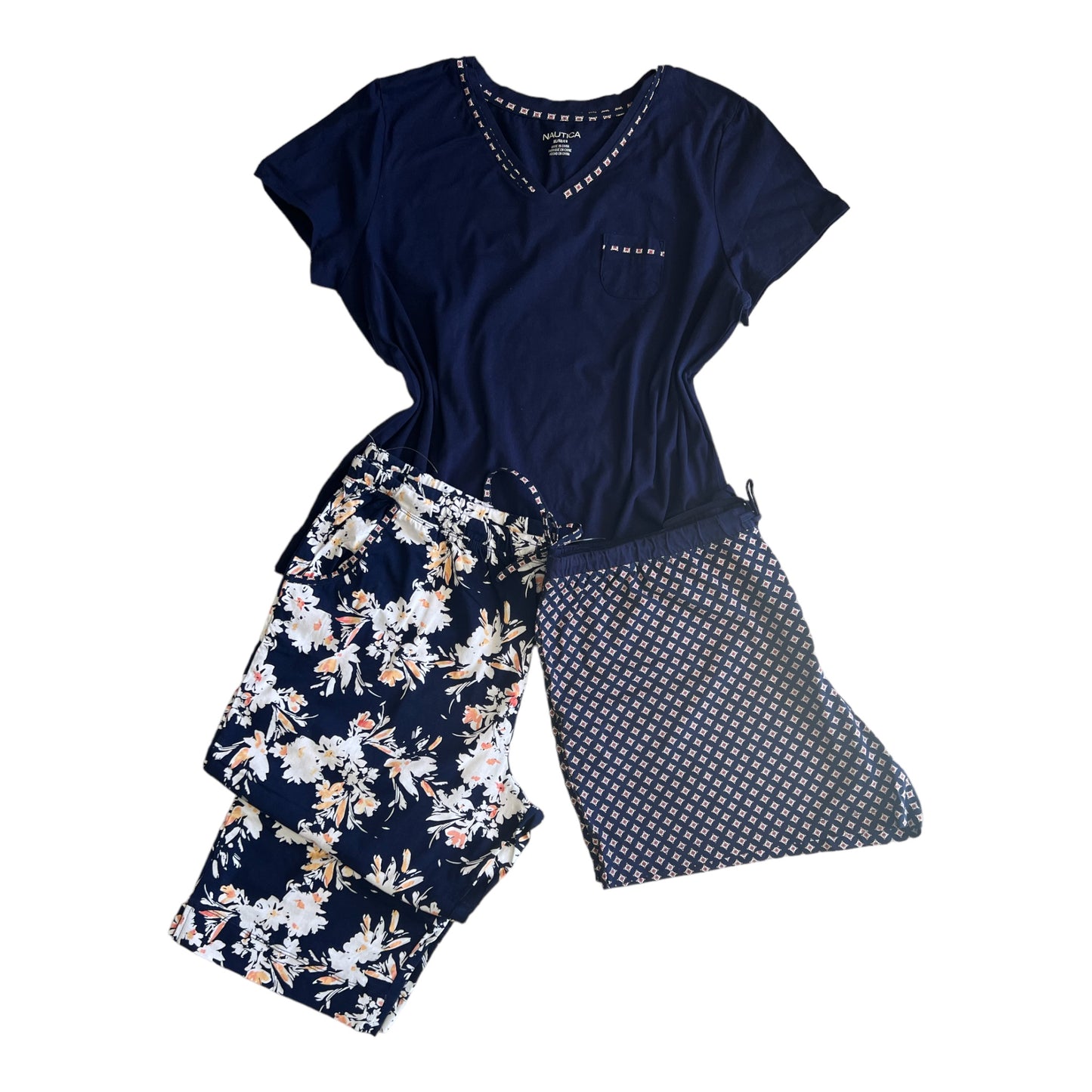 Set de 3 piezas pijama para dama Nautica