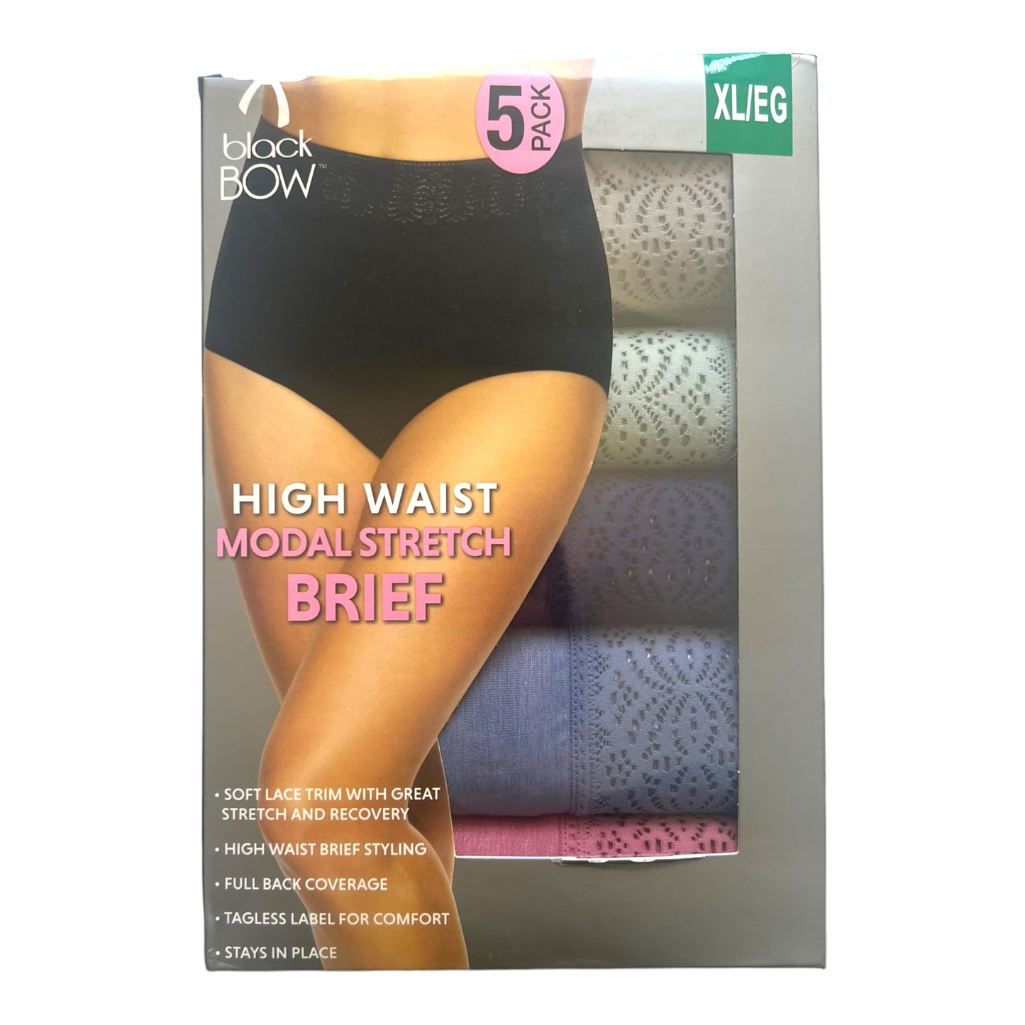 Ropa interior | Bikini | Pantaleta para dama Black Bow 5 piezas