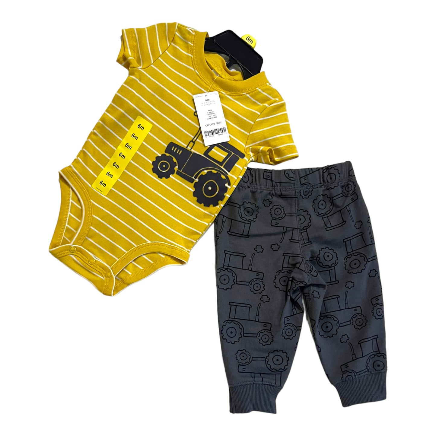 Conjunto de 2 piezas de Pañalero y pants niño Carter´s
