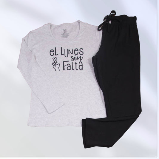 Pijama para Mujer El Lunes sin Falta - Opcion parejas -