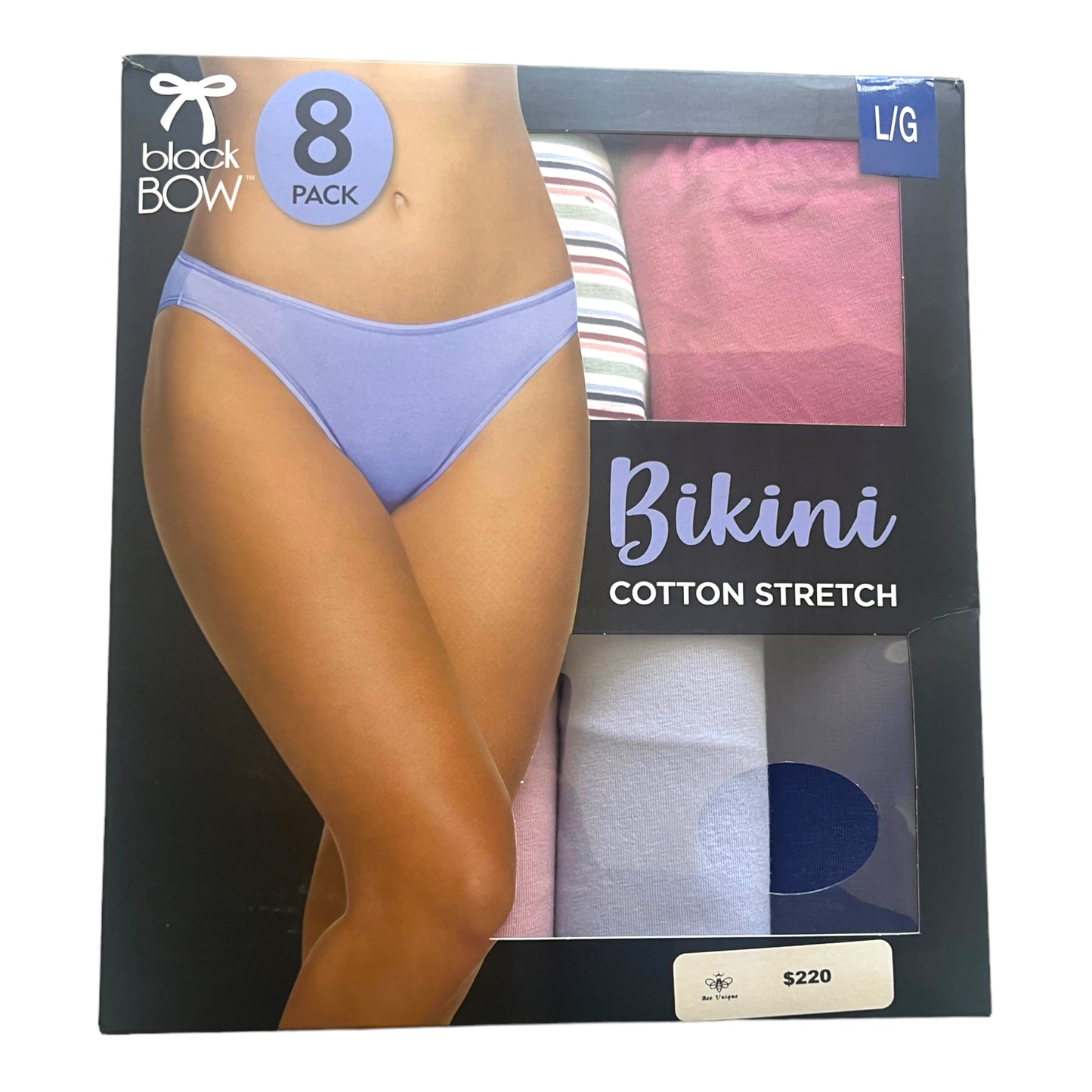 Ropa interior | Bikini | Pantaleta para dama Black Bow 6 piezas