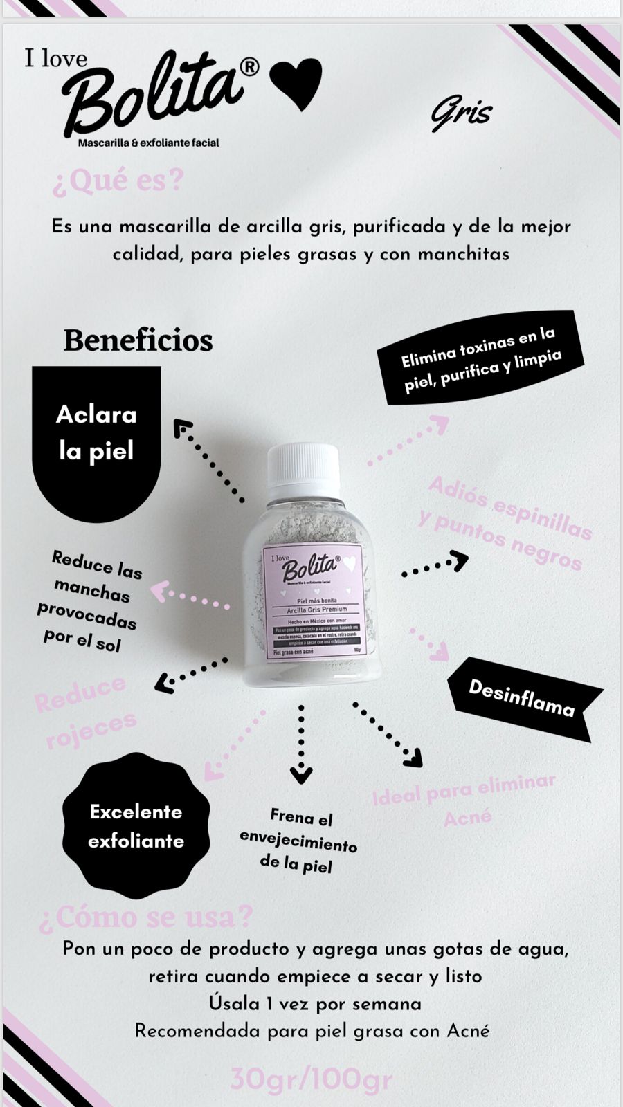 Mascarilla de Arcilla Gris