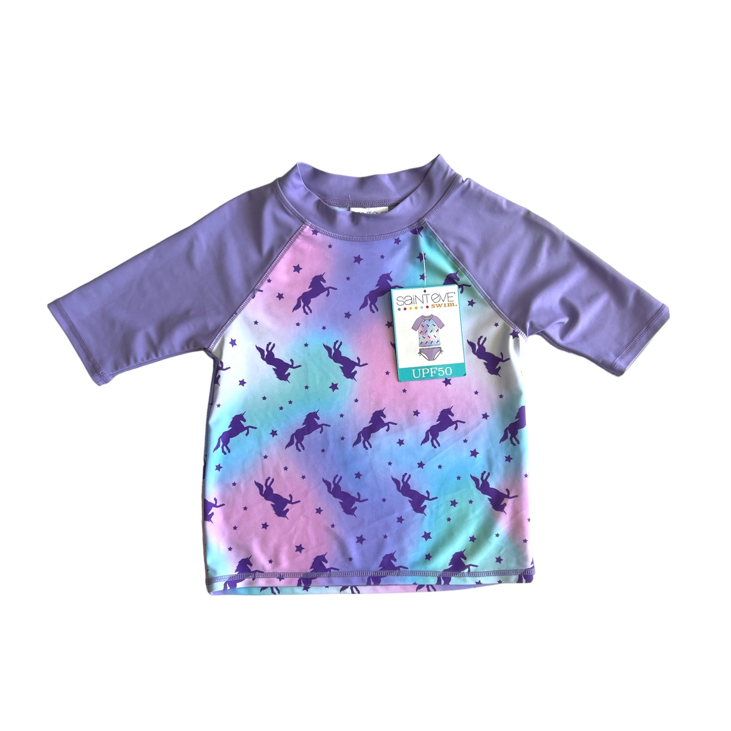 Playera para traje de baño para niña manga 3/4