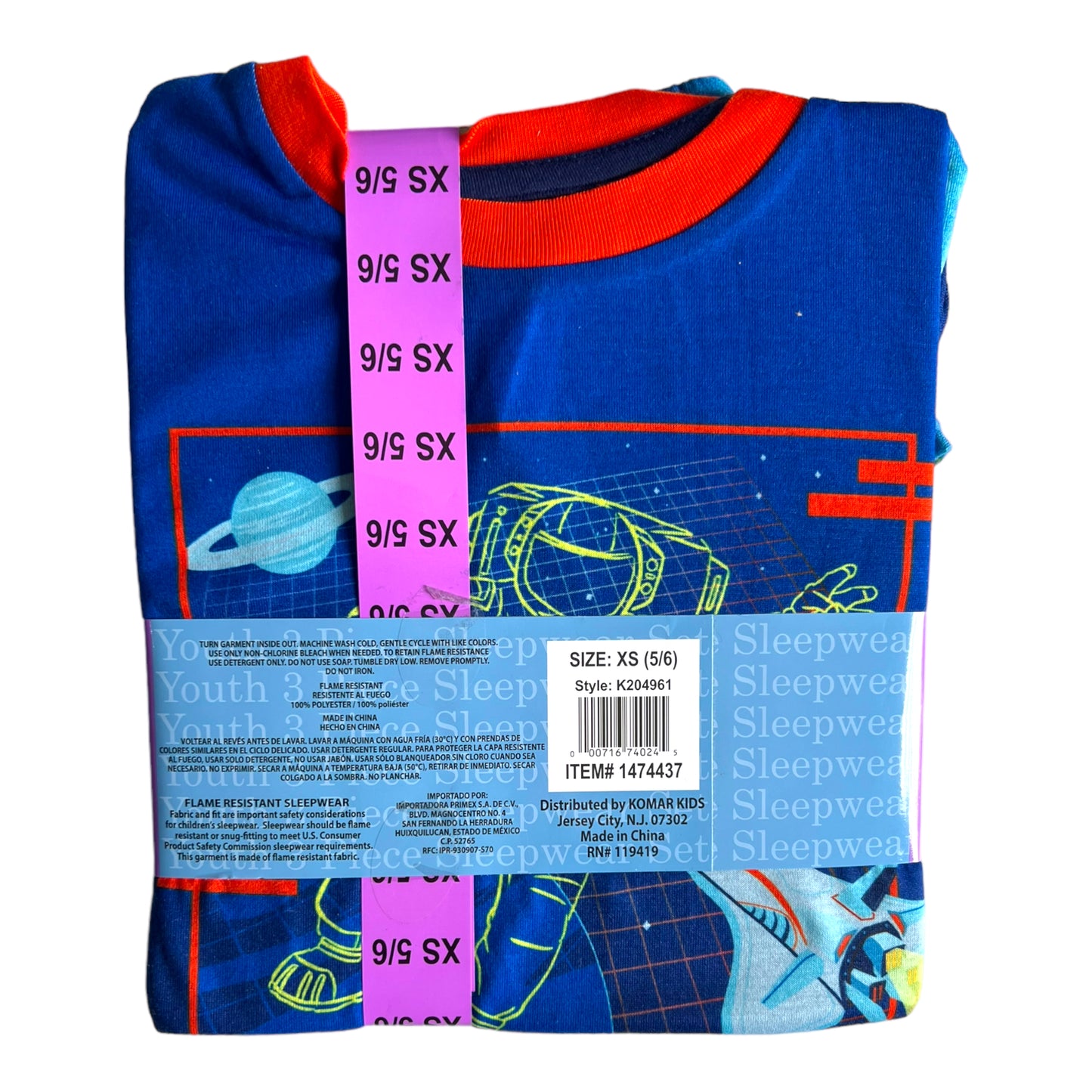 Set de Pijama niño 3 piezas Saint EVe
