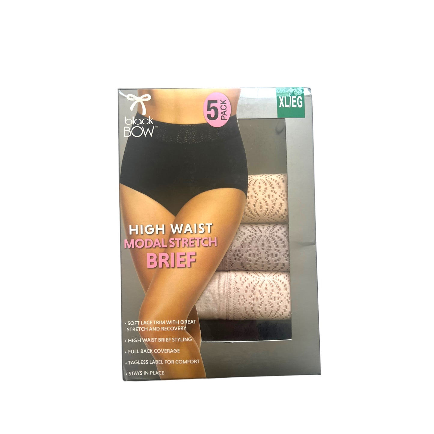 Ropa interior | Bikini | Pantaleta para dama Black Bow 5 piezas