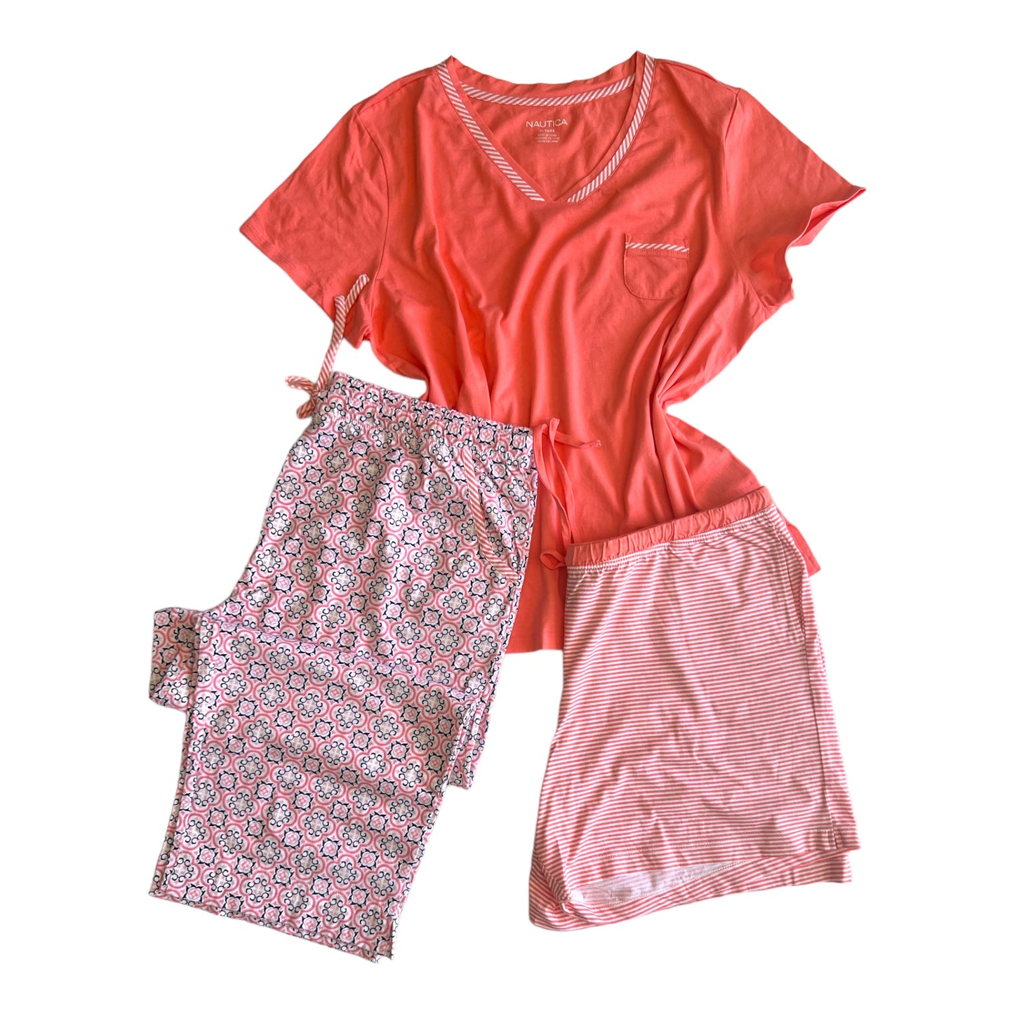 Set de 3 piezas pijama para dama Nautica
