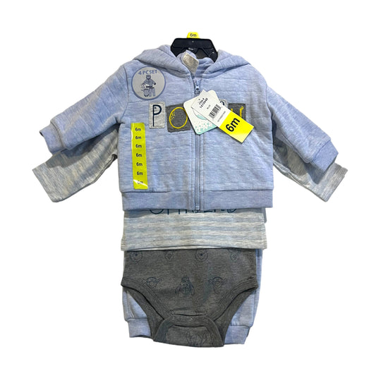 Set de 4 piezas de Pañalero, playera, pant y chamarra niño Pooh