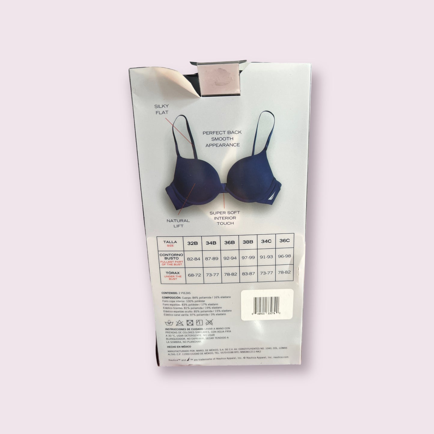 Brasier para dama Nautica