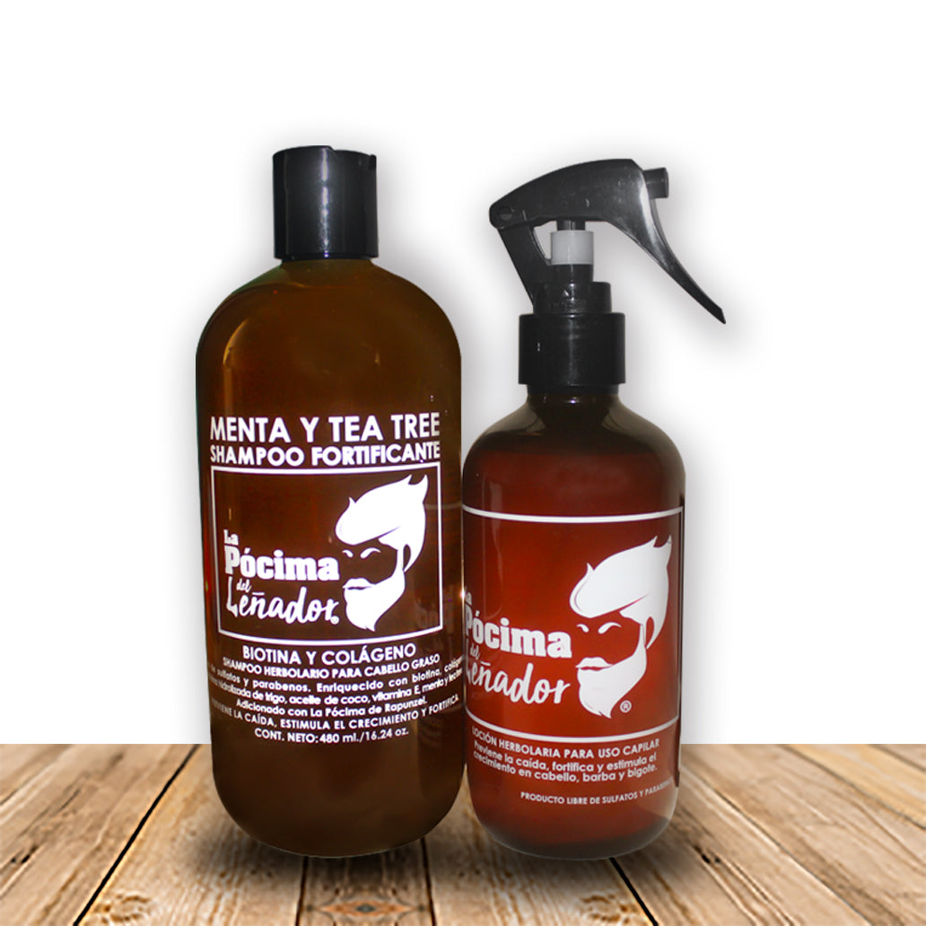 Kit Shampoo leñador pócima de Rapunzel