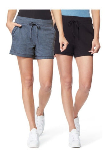 paquete de 2 piezas de short para dama