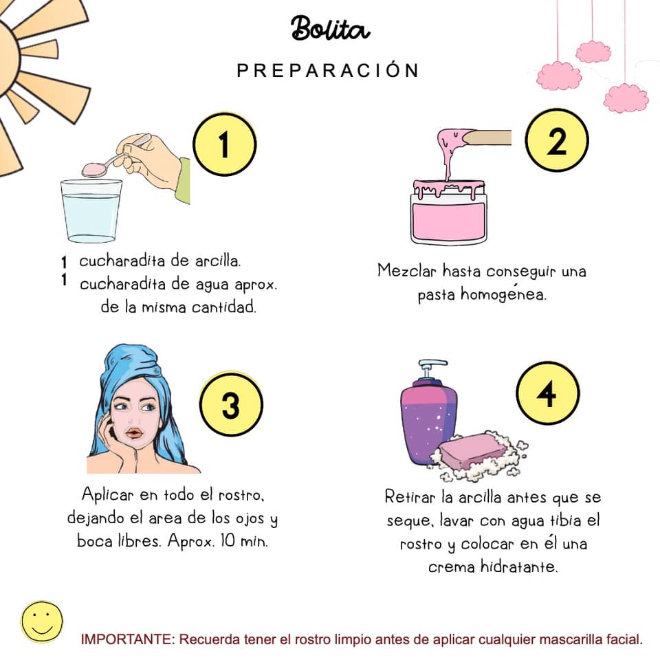 Mascarilla de Arcilla Rosa
