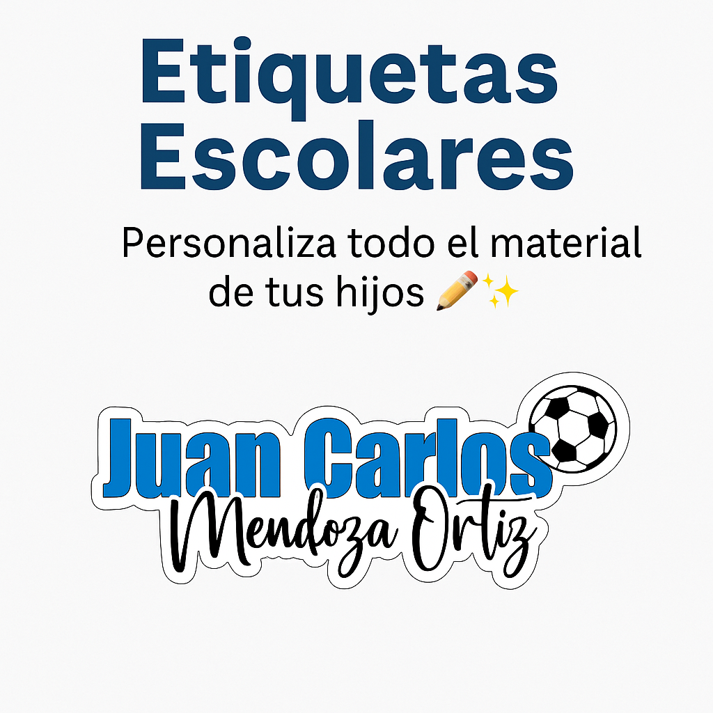 Etiquetas Escolares ✏️💦 ¡Ponle nombre a todo!