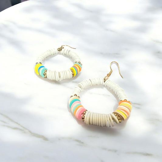 Aretes color blanco