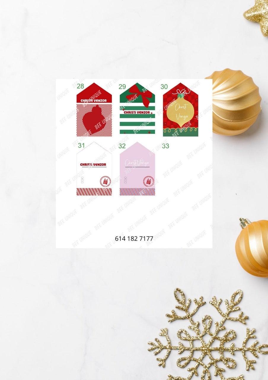Tag Navideñas para regalos