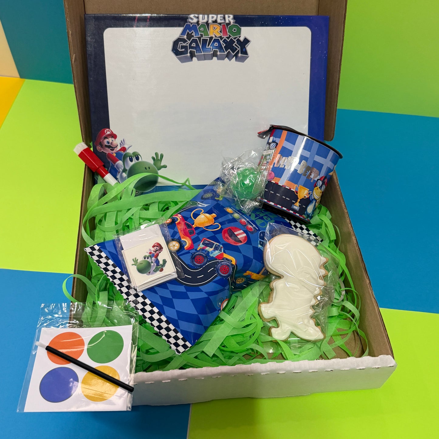 Caja con kit completo del dia del niño
