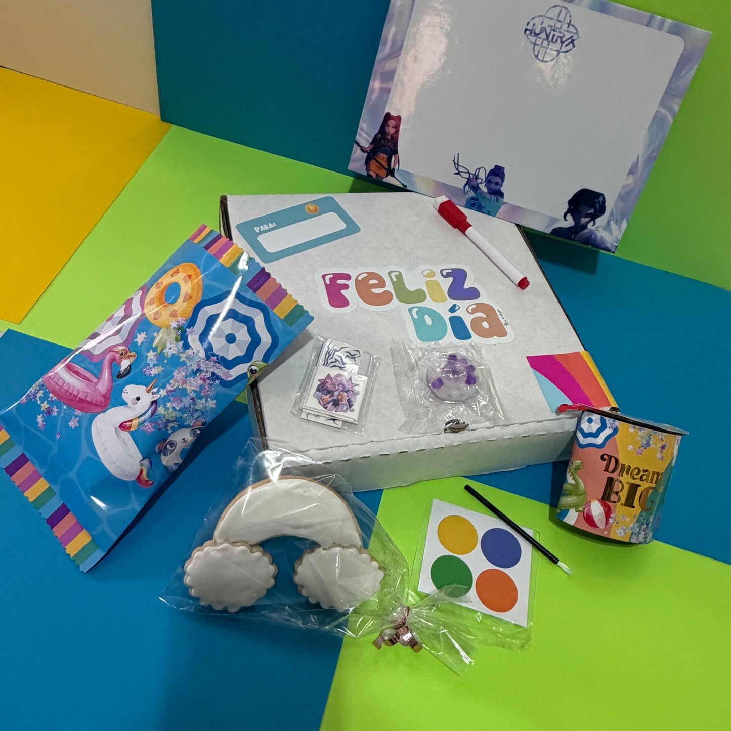 Caja con kit completo del dia del niño