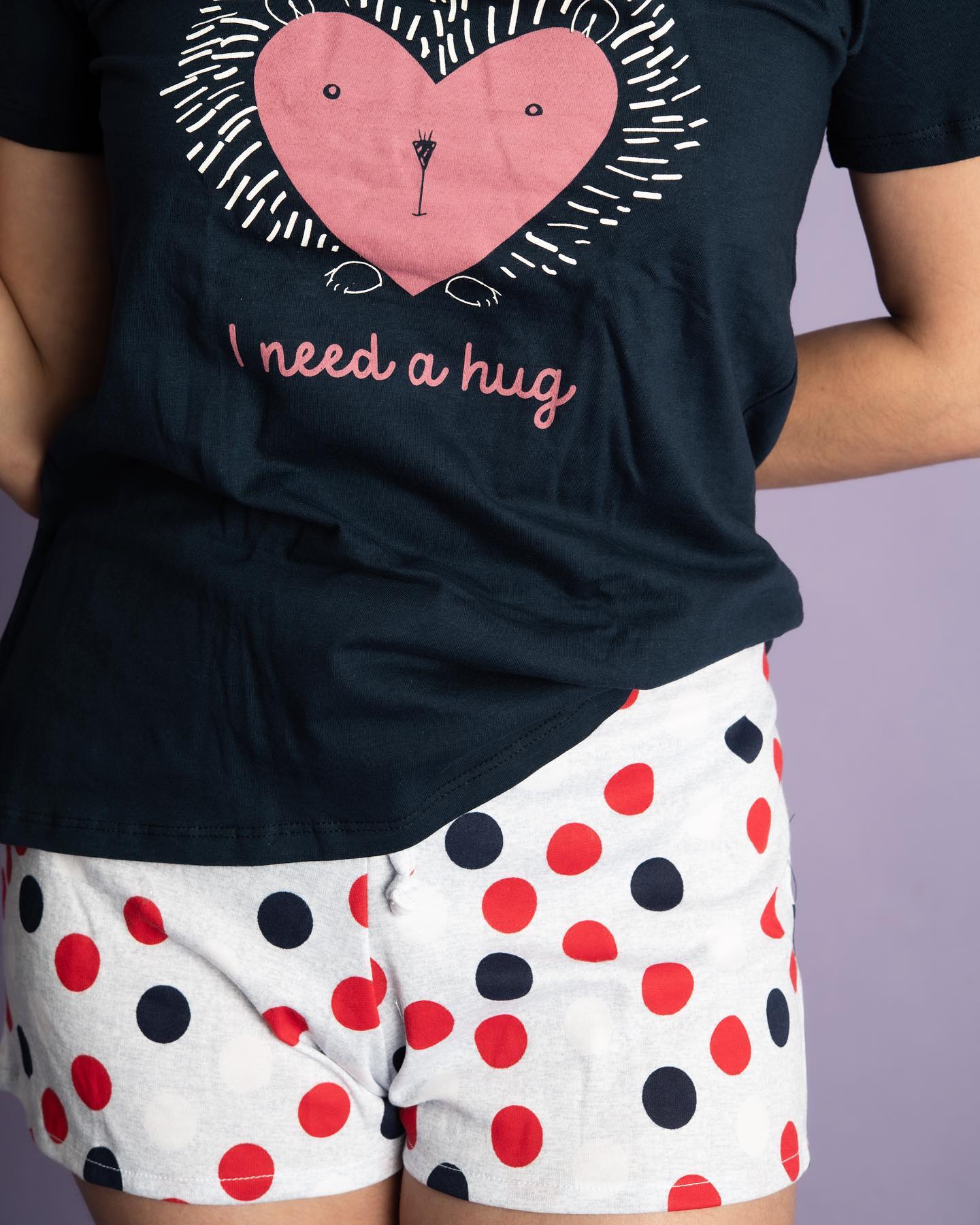 Pijama de short para mujer  - I need a hugh -
