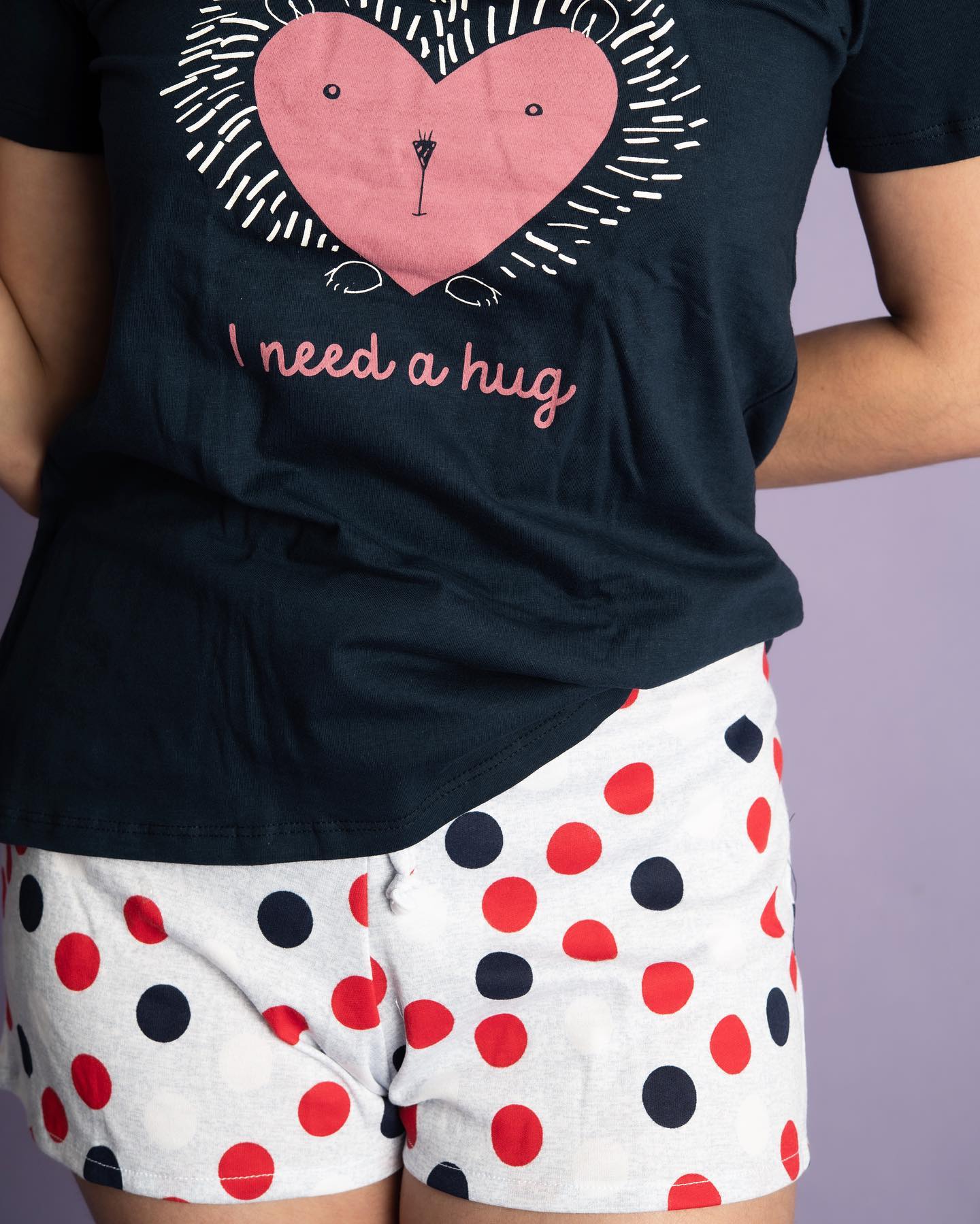 Pijama de short para mujer  - I need a hugh -