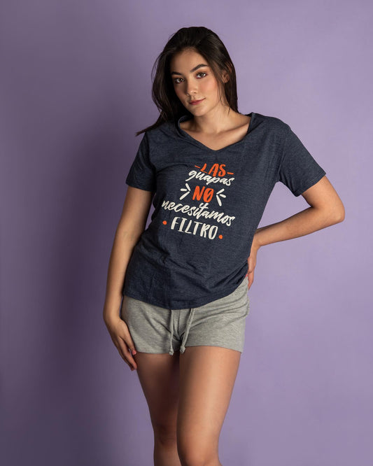 Pijama de short para mujer  - Las guapas no necesitamos filtro -