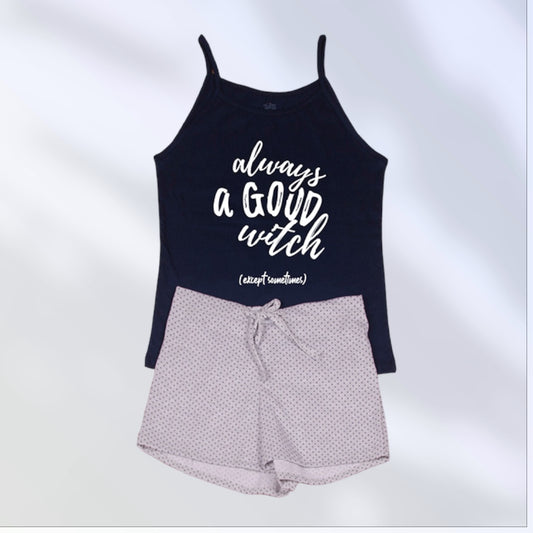 Pijama de short para mujer  - Always a good witch -